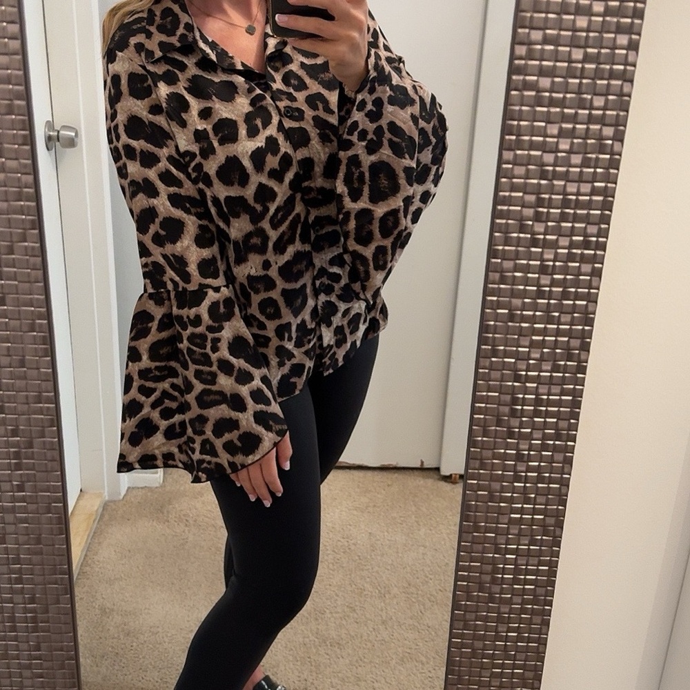 Amazon Leopard Print Blouse